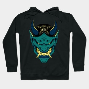 Green Oni Mask Hoodie